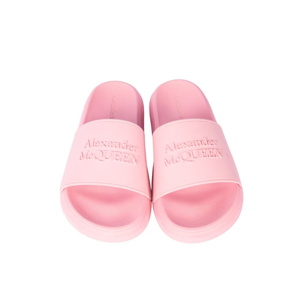 ALEXANDER MCQUEEN Pink Logo Slides Size 37 - Picture 2 of 4